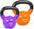 Kettlebell Set Vinyl Coated Weights Combo