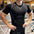 SHEDAO Men Running Compression T-shirt Short Sleeve