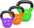 Kettlebell Set Vinyl Coated Weights Combo